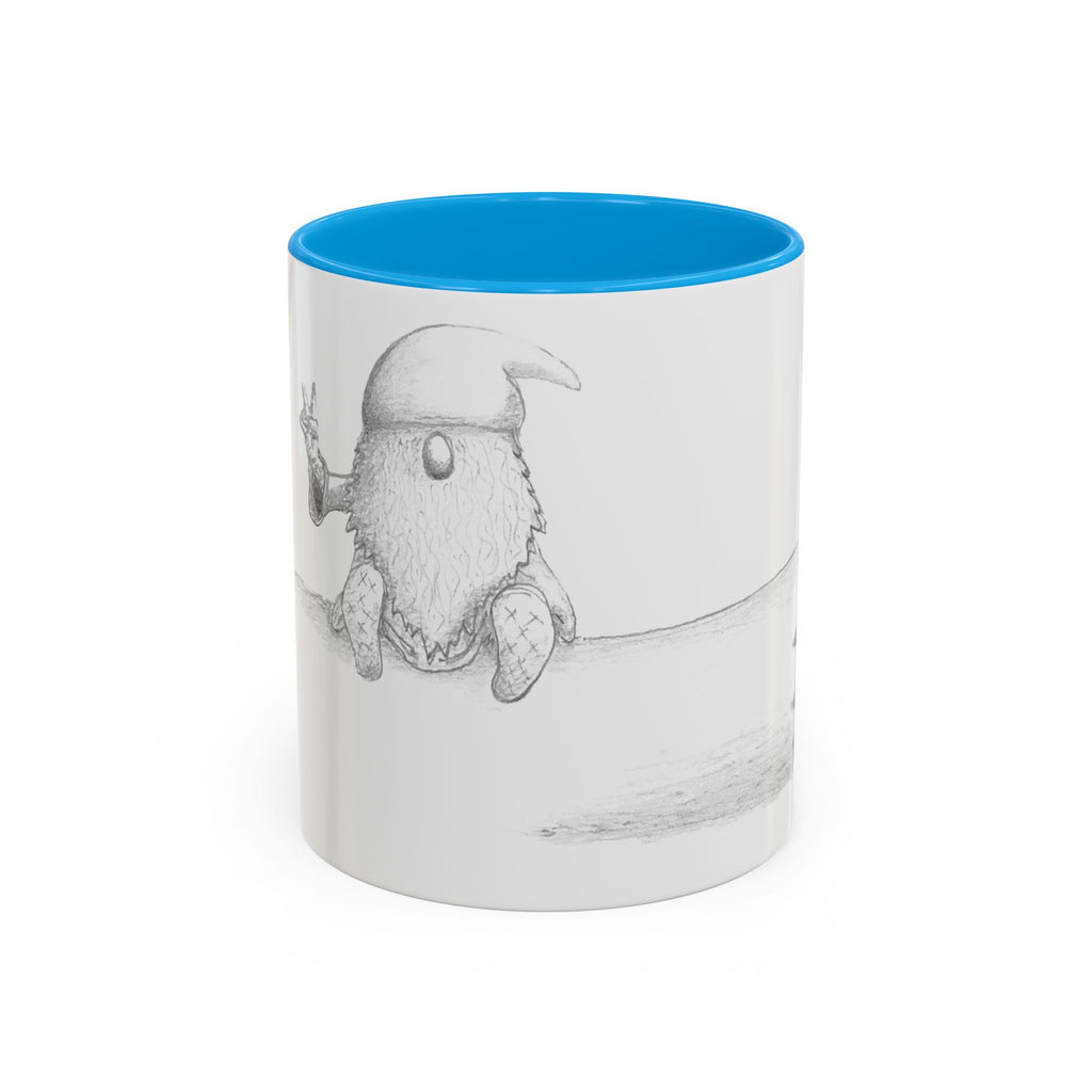 Gnome on Log, Mug (11oz, 15oz)