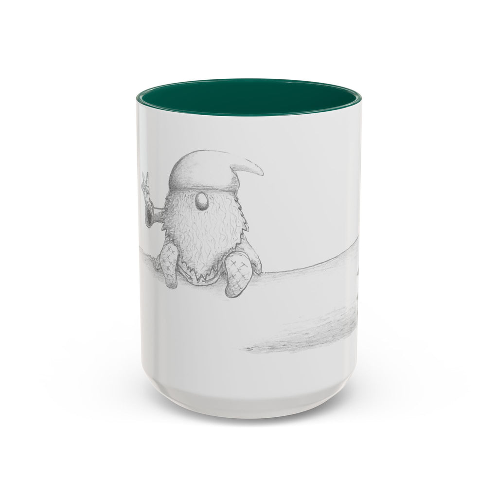 Gnome on Log, Mug (11oz, 15oz)