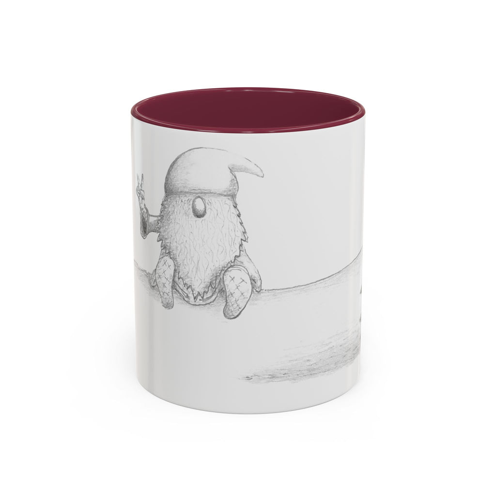 Gnome on Log, Mug (11oz, 15oz)