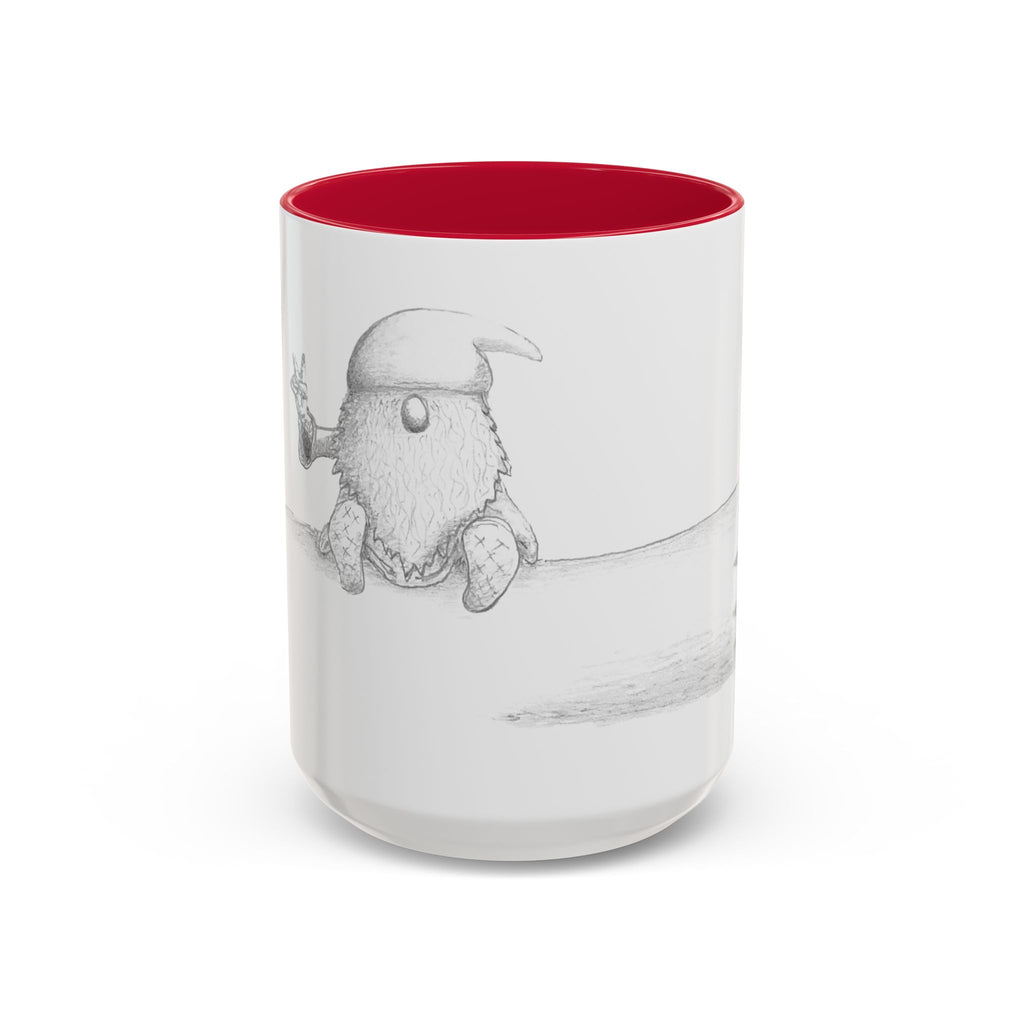 Gnome on Log, Mug (11oz, 15oz)