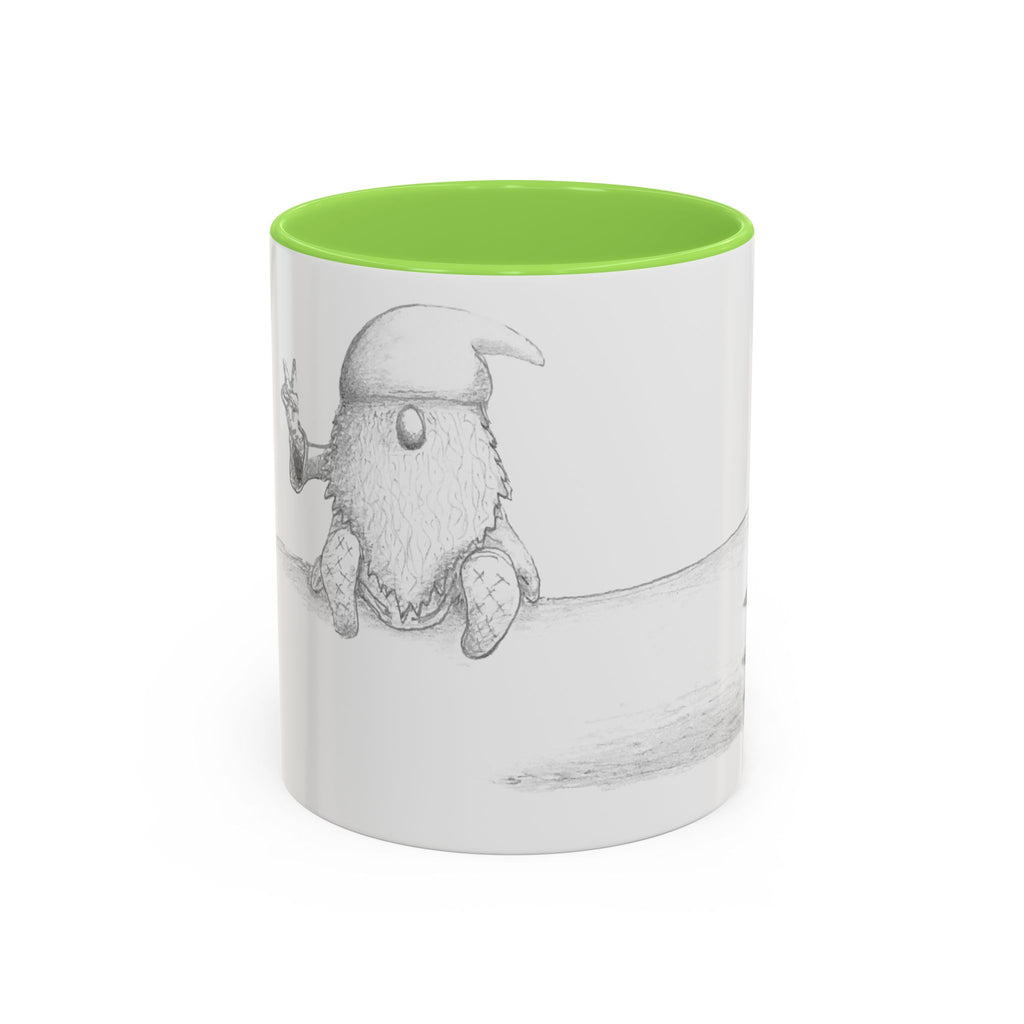 Gnome on Log, Mug (11oz, 15oz)