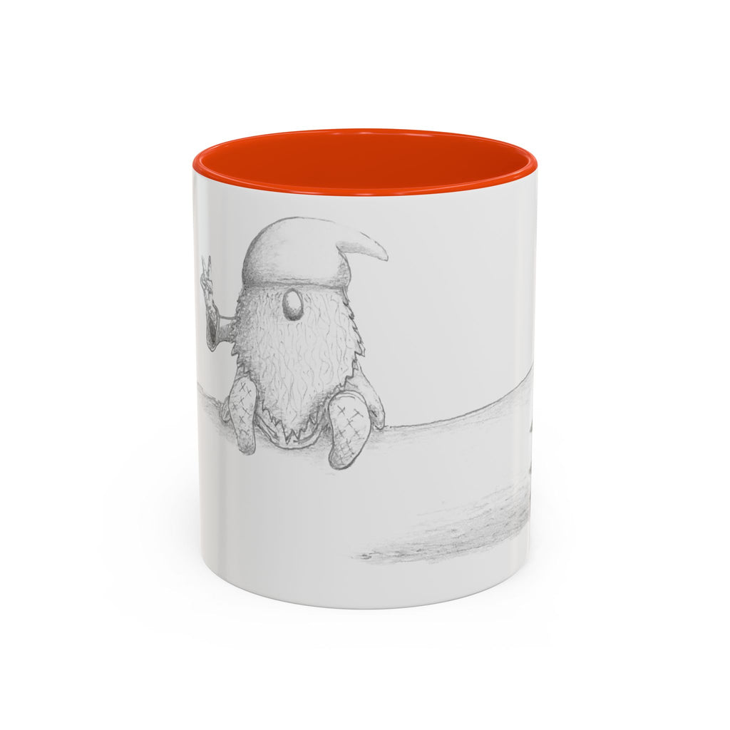 Gnome on Log, Mug (11oz, 15oz)