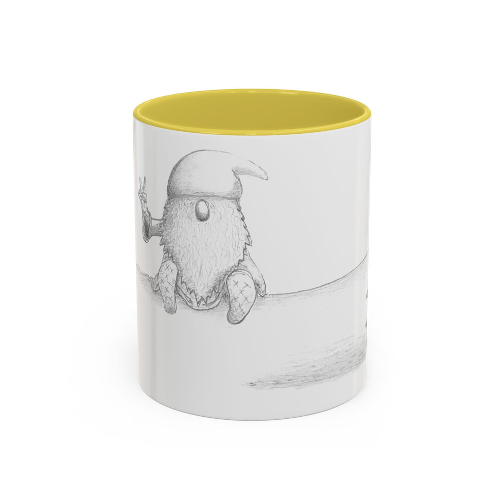 Gnome on Log, Mug (11oz, 15oz)