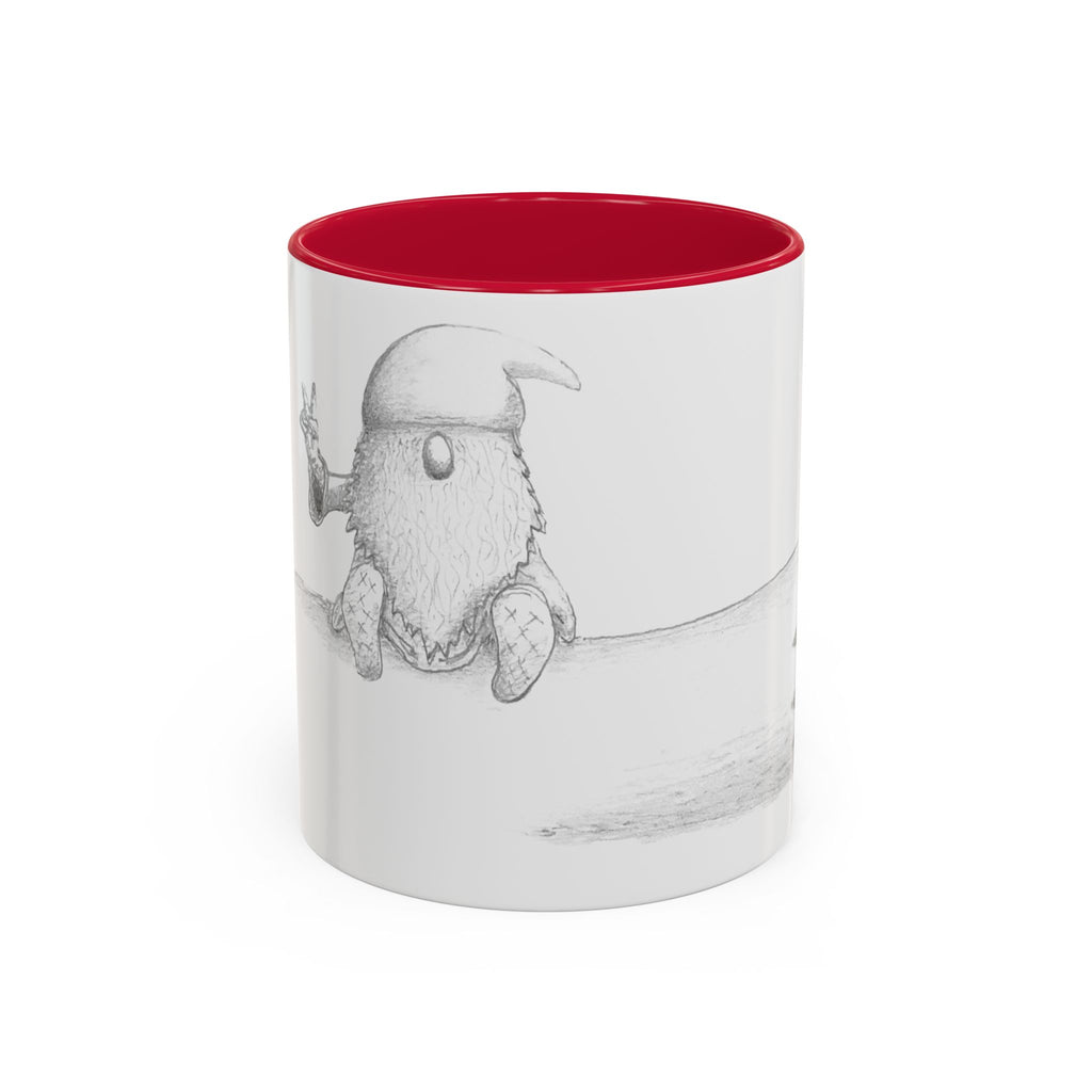 Gnome on Log, Mug (11oz, 15oz)