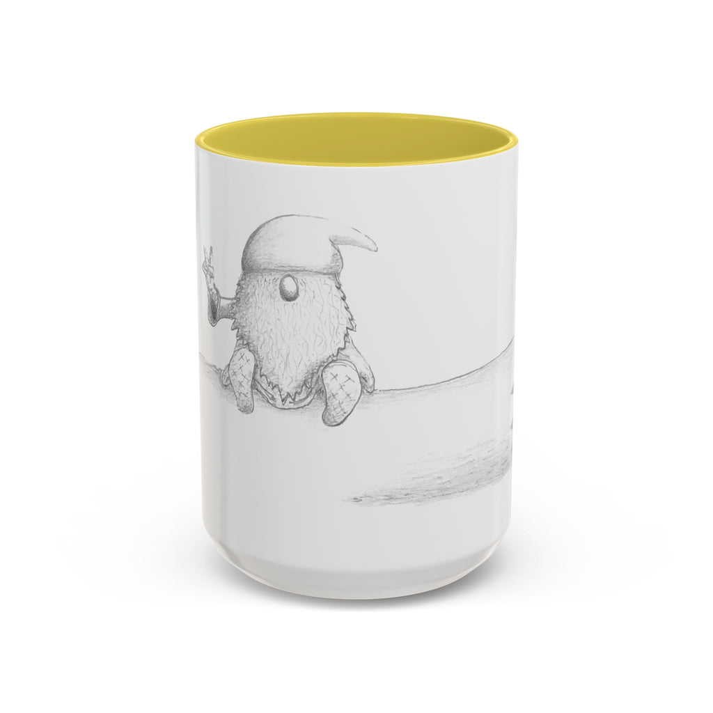 Gnome on Log, Mug (11oz, 15oz)