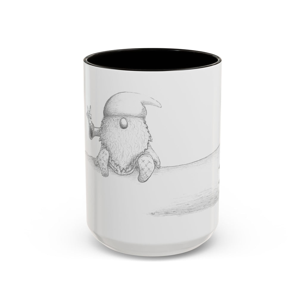 Gnome on Log, Mug (11oz, 15oz)