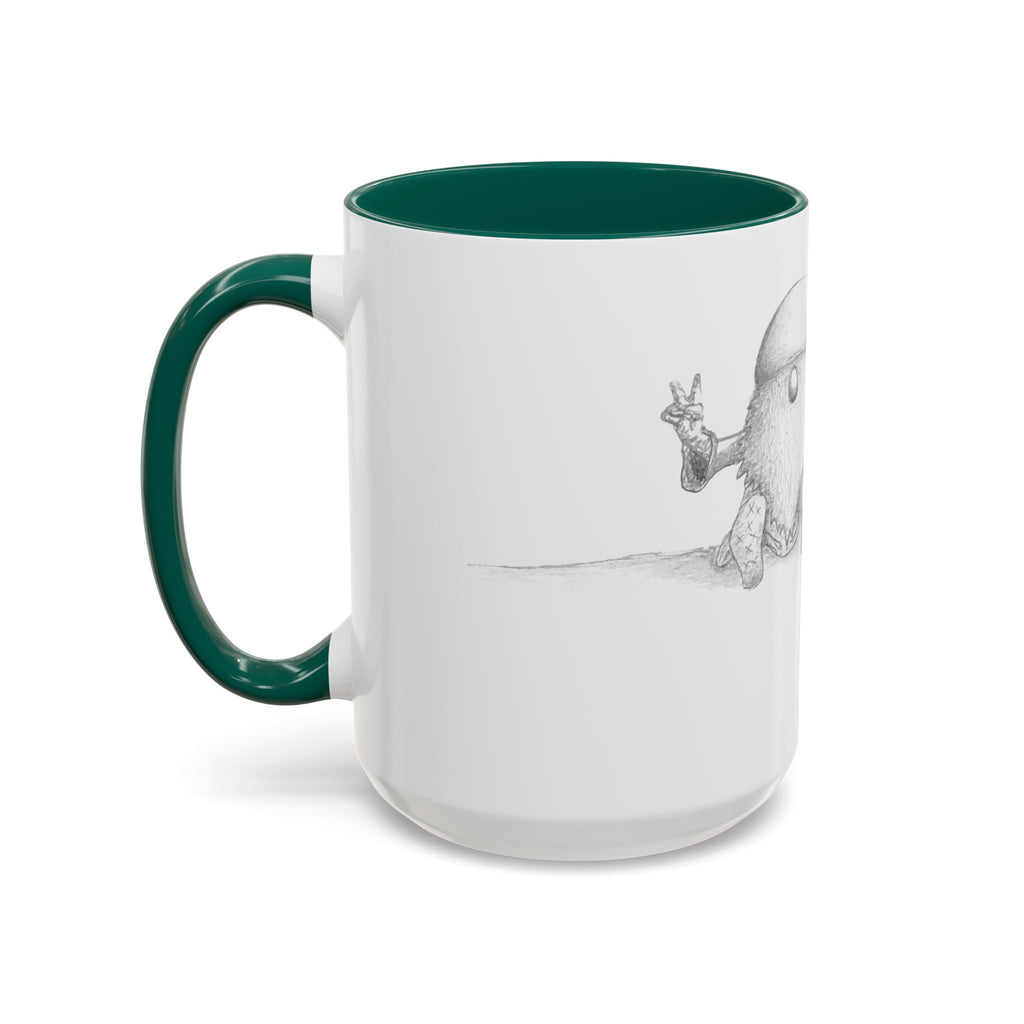Gnome on Log, Mug (11oz, 15oz)