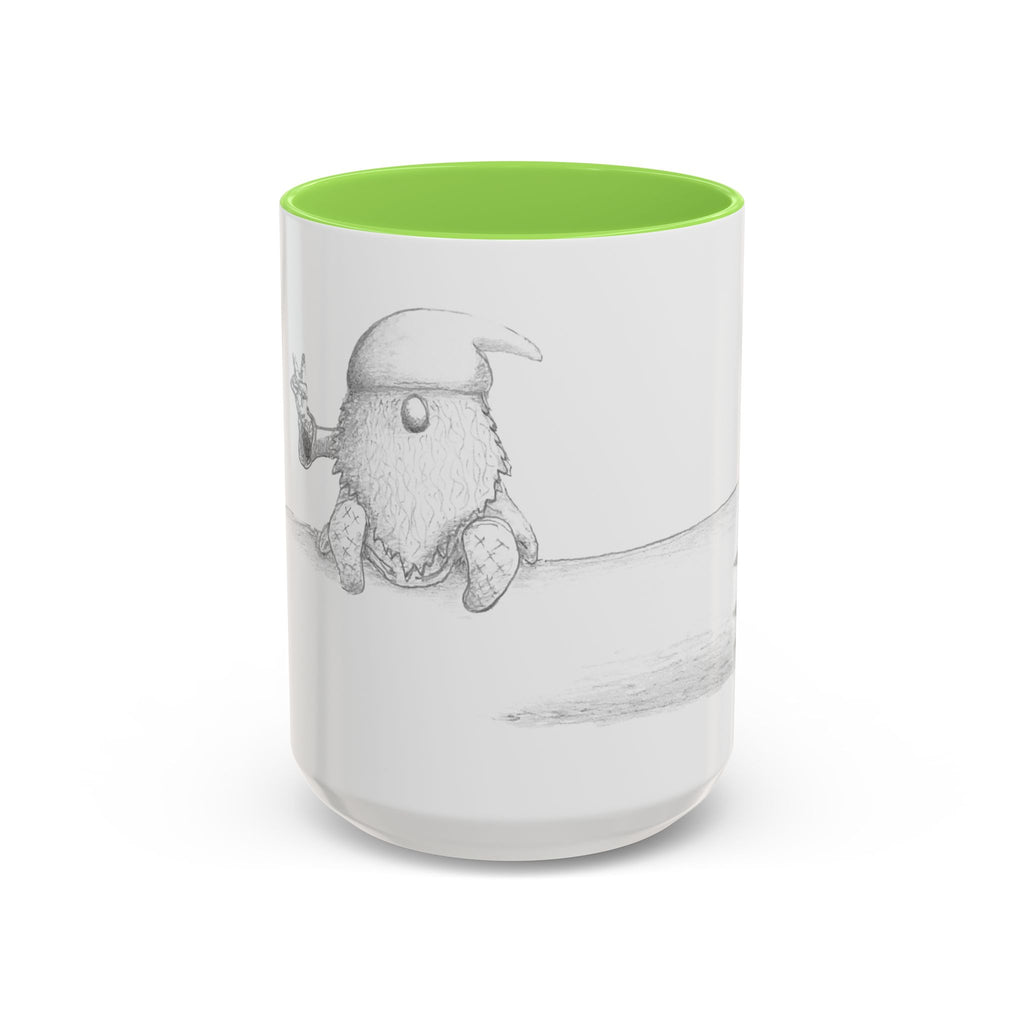 Gnome on Log, Mug (11oz, 15oz)