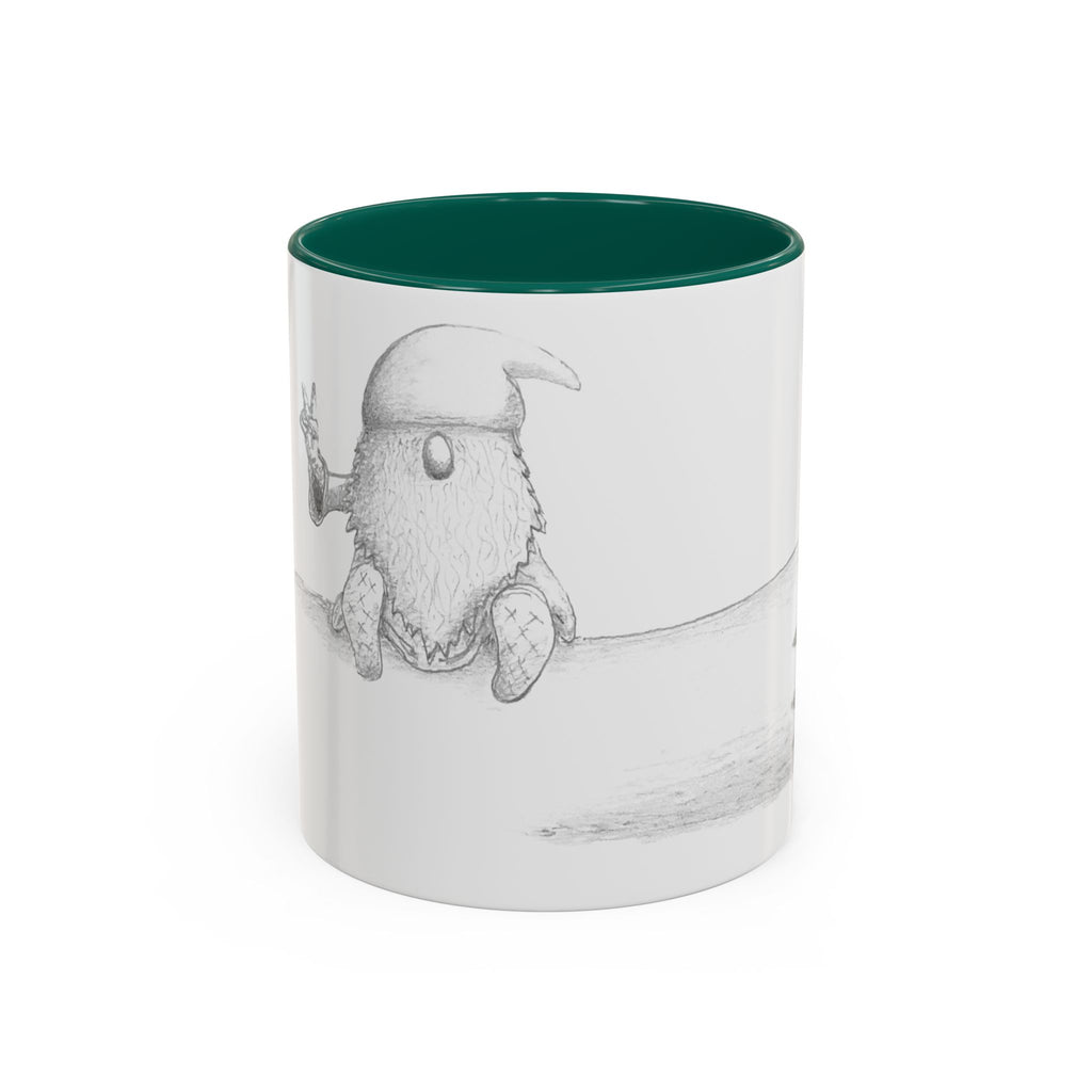 Gnome on Log, Mug (11oz, 15oz)
