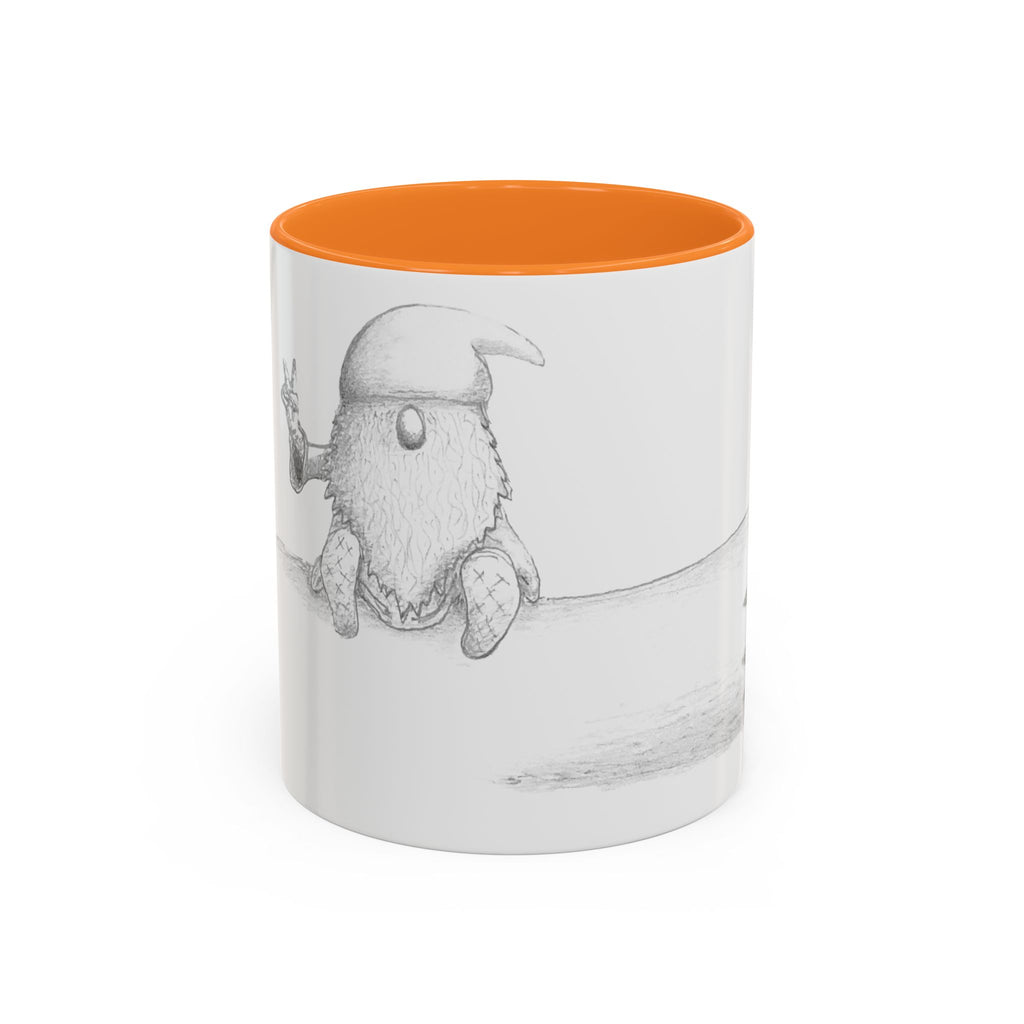 Gnome on Log, Mug (11oz, 15oz)